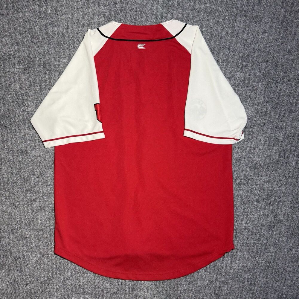 VTG University Of Utah Utes Baseball Jersey Red & White Embroidered Size Large - Picture 4 of 6